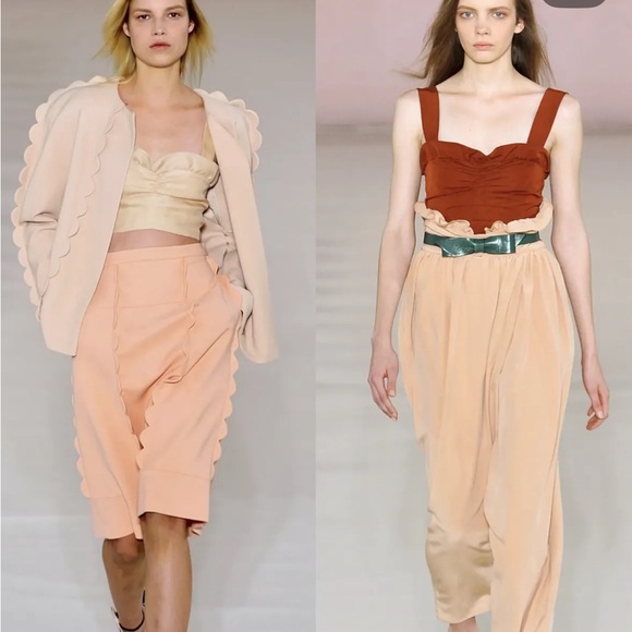 Chloe Ruffle Bralette Camisole Bustier with Gathers and Back Bow - Picture 6 of 13